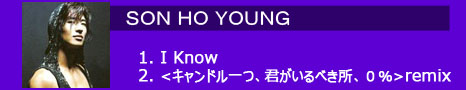 F SON HO YOUNG 1. I Know / 2. <キャンドル一つ、君がいるべき所、0%>remix